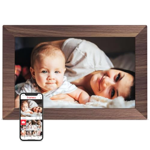 Image of Frameo Digital Picture Frame, 10.1'' WiFi Electronic Photo Frame, Gift Idea | 32GB, 1280x800 IPS Touch Screen, Wall-Mountable, Auto-Rotate, Electric Picture Frame Slideshow, Share Videos, Gifts for Mom