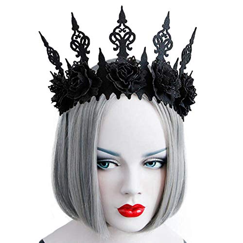 Preisvergleich Produktbild winnerruby Halloween Gotik Schwarze Königin-Krone - Schwarze