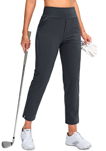 Image of YYV Women's Golf Pants High Waist Stretch Ankle Pants with Pockets