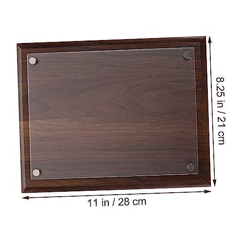 Cabilock 2 Peças Caixa De Armazenamento De Certificados Moldura De Documentos Porta De Escritório Mo