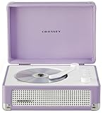 Crosley CR3505A-LN Cruiser Retro Portable CD Player with Stereo Bluetooth Speakers and FM Radio, Lavender