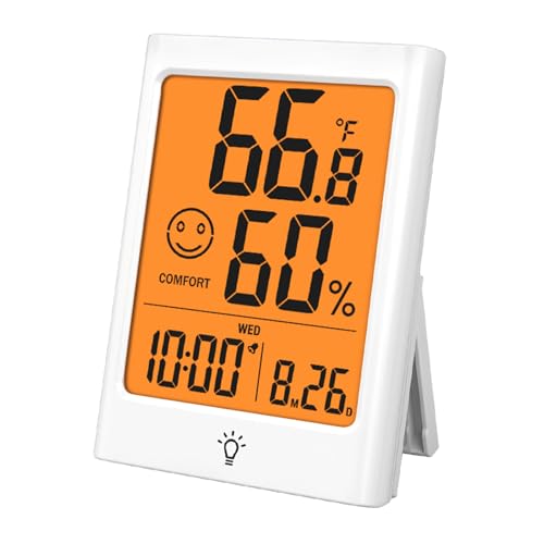 Digital Indoor Thermometer for Room, Smart Temperature Humidity M...