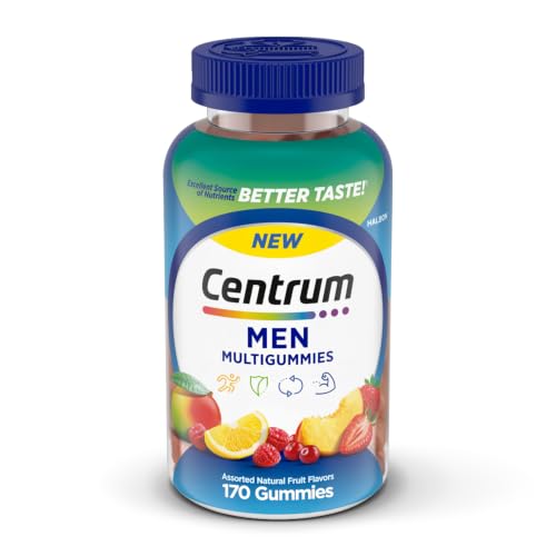 Centrum MultiGummies for Men Assorted Fruit Flavors 170 Count