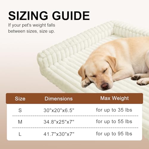 wowohpet Waterproof Orthopedic Dog Bed for Meduim Dogs Beige by wowohpet - Used condition - Image 2