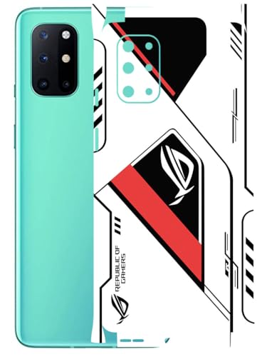 Image of AtOdds - Full Body Back Screen Guard Protector Film - Lamination Wrap Skin Sticker Compatible with ONEPLUS 8T | Scratchproof Matte Finish (RogRed)