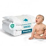 DREAMWAY Couette Bébé 300gr/m2 – Enfant – 75x120 cm pour Lit Bebé 60x120 cm – Anti Acariens – 100% Microfibre Douce – Certifié Oeko TEX – Couverture bébé pour Toutes Saisons