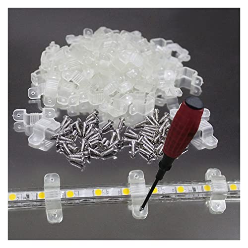 Clips pour ruban LED 5050 et pontets de fixation avec vis