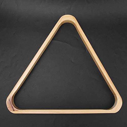 Alomejor Billiards Ball Rack Wooden Professional Triangle and Diamond Snooker Ball Racks Billiard Table Accessory(American)