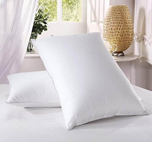 Almohada de pluma suave tamaño Queen miniatura 2