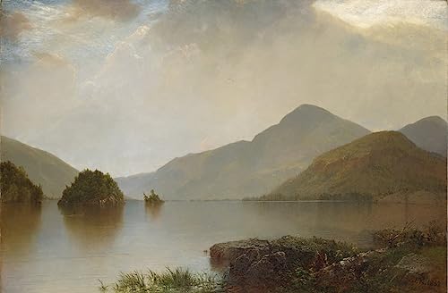 Impression d'art Lac George Kensett affiche premium décoration murale 60x90