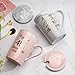 Imagen de YIKILYLIFE Regalos 45 Año Aniversario Boda 2PCS Tazas 400ml