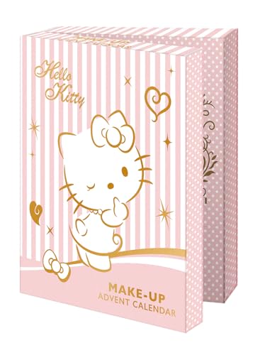 Hello Kitty Make-up Adventskalender Weihnachten 24 Beauty-Überraschungen Rosa mit Goldakzenten