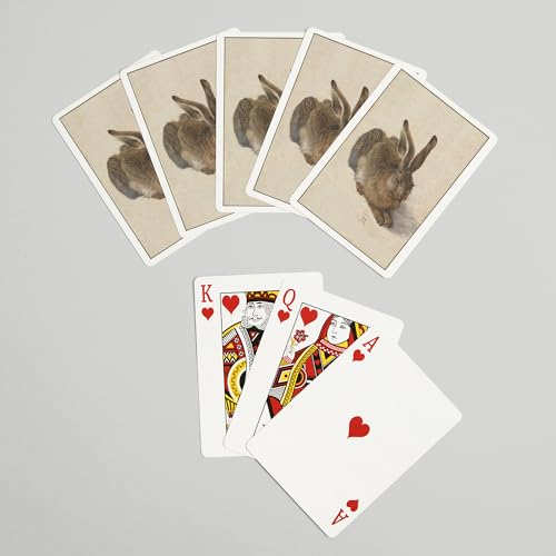 Hare (Arte Albrecht Durer) 52 Naipes Póker Tamaño miniatura 7