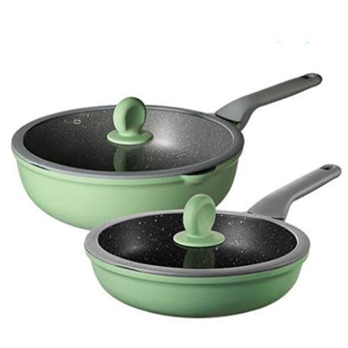 Juego de Utensilios de Cocina, Olla para Sopa, sartén, Herramienta de Cocina Antiadherente, Cocina de Inducción, Fideos con Leche, Wok, cazuela