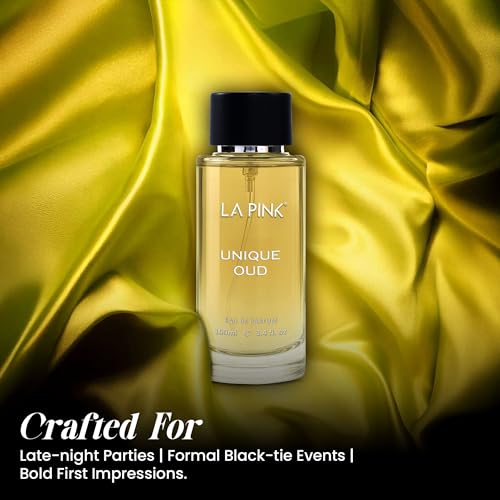 Image of La Pink Unique Oud EDP Perfume for Woman & Man | Oud, Leather, Woody & Musky Notes | Long Lasting Unisex Luxury Fragrance for Men & Women | 100ml
