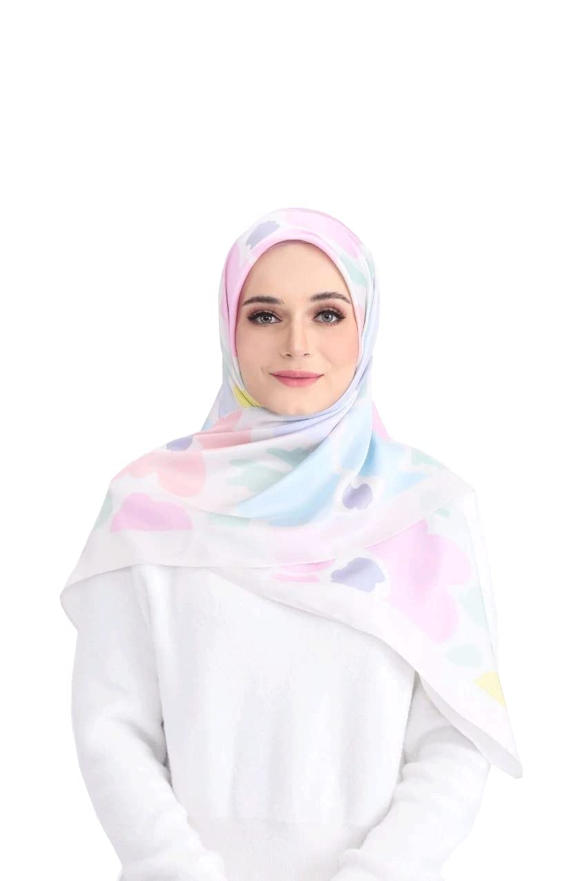 JSDC Multi Color Smoothy Silk Printed Scarves Hijab For Women