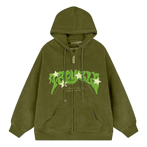 Generisch Sudadera con capucha para hombre 3D, impresión digital, ropa de calle, deportes, moda, conjunto de tendencia con cremallera Y2K, sudadera con capucha gótica, punk, jersey cómodo, holgado