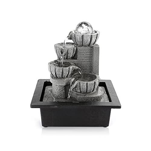 Dyna-Living Water Fountains Indoor Tabletop Water...