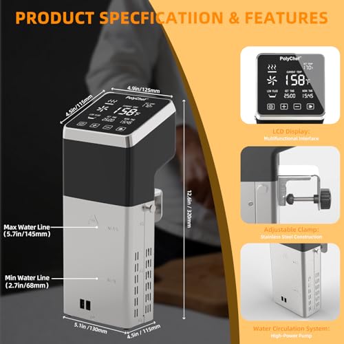 WiFi Sous Vide Stick Immersion Circulator