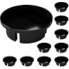 FORMUFIT F012IDC-BK-10 PVC Internal Domed End Cap, Furniture Grade, 1/2" Size, Black Pack of 10
