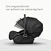 Bugaboo Otter by Nuna – i-Size Babyschale ab Geburt mit flacher Liegeposition, UPF 50+ Sonnenverdeck und Memory-Schaum, kompatibel mit 360 Grad Isofix-Basis, von 0–15 Monaten, Mineral Washed Black