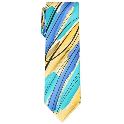 Jerry Garcia Collectors Edition Mens Lunch Artwork Neck Tie - Yellow