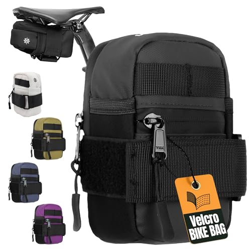 Lumiere & Co. Borsa da sella Ultra Small 0,2 L – 13 × 7,5 × 2,5 cm – Design minimalista elegante, cinturino sicuro a strappo | 2 taglie disponibili (Black, Mini)