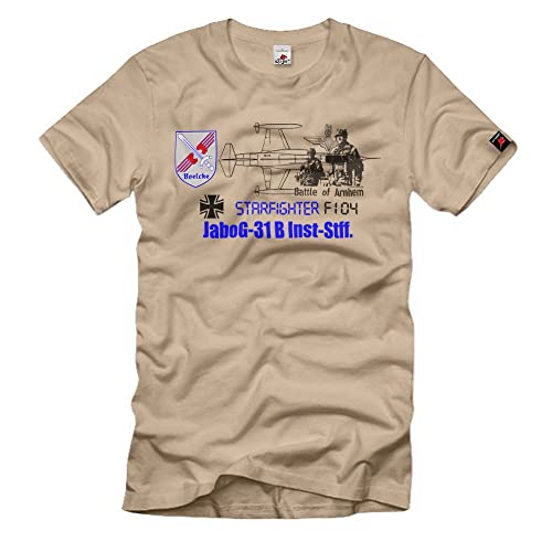 T-shirt JaboG 31 B Inst Stff F104 Boelcke Starfighter vêtement homme coton motif avion de chasse