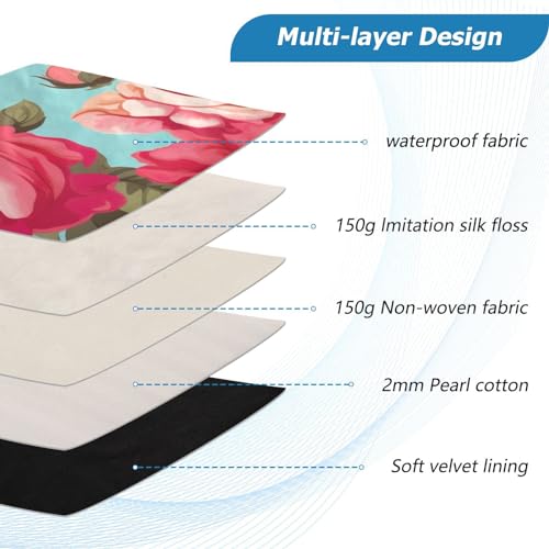 Funda para laptop Peony Rose Blue 13-14 pulgadas miniatura 4