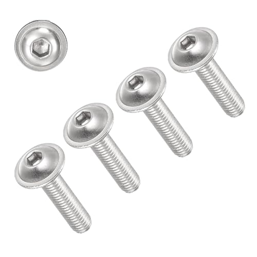 Tornillos M4 x 45 mm con cabeza de botón TERF de grado 10.9 en acero de máxima durabilidad