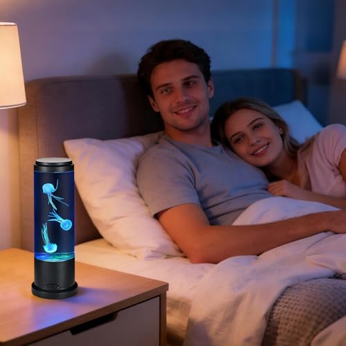 Lámpara de medusa eléctrica para aliviar la ansiedad con luz de ambiente nocturna 2