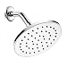 Hydroluxe New 6" High Pressure Super-Drenching Rainfall Shower Head with Hydro-Blast Technology for High Power Water Flow Performance / PREMIUM CHROME Front & Back Finish