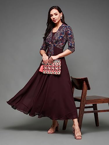 Image of Miss Chase Women's Round Neck Cap Sleeves Lace Knee -Long Skater Dress