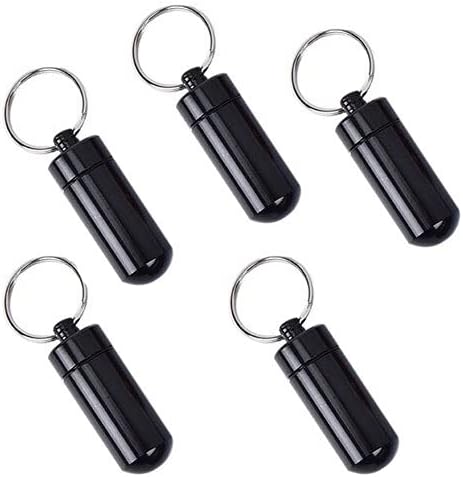 5 x Micno's Micro Nano) Tablet Storage Storage Pill Box – Pack of 5 Black by GEO Geomate Geocaching Micro Nano