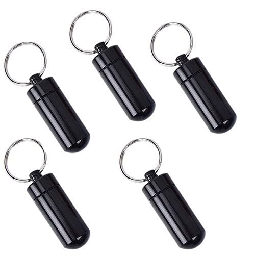 5 x Micno's Micro Nano) Tablet Storage Storage Pill Box – Pack of 5 Black by GEO Geomate Geocaching Micro Nano