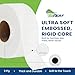 Commercial toilet paper - Jumbo toilet paper rolls -3,600 FT Industrial 3-Ply 9” Bulk Large Roll for Standard Jumbo Dispenser -100% Recycled Fibers-Soft and Absorbent Bathroom Tissue -6 Roll Case Pack