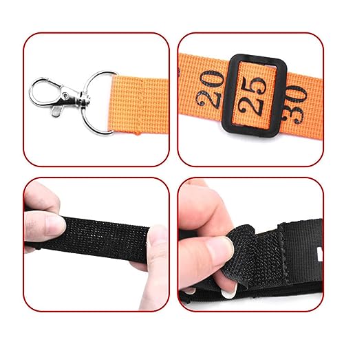 B Baosity Football Referee Chain Clip Set - Reliable Officiating Essentials, Orange Color, 2 Pieces