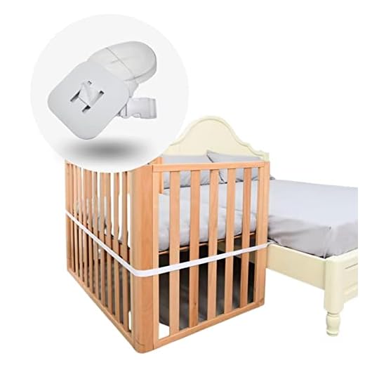 Kit Colecho Universal Cuna | Anclajes cuna colecho de 6 metros para proteger al bebe | Correa Ajustable para juntar cama y cuna del bebé