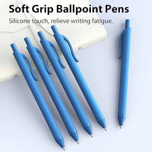 JIMMIDDA 107 Pcs Pens Bulk, 1.0mm Black Ink Ballpoint Pens, Purple Style — view 5