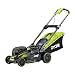 Produktbild Ryobi Rasenmäher / Hybrid-Rasenmäher, mit Akku, 50l Grasfangkorb, Schnittbreite 40 cm, mäht bis zu 550 m², RLM18X41H240F