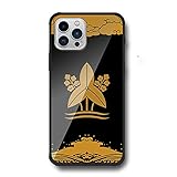 対応 iPhone15plus 互換性アクリルカバー 水野沢瀉 水野勝成 水野忠順 水野忠弘 水野家 金色 黒 漆 家紋 戦国武将 sen0096 日本国内生産