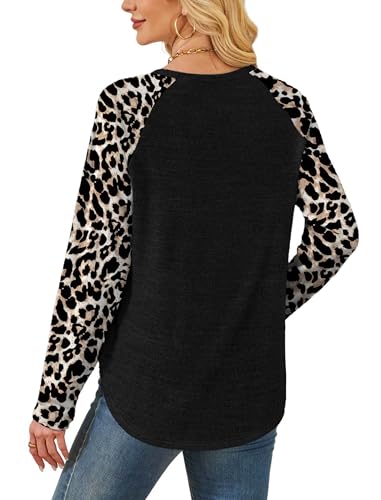 Image of SAMPEEL Sweatshirt for Women Long Sleeve Shirts Crewneck Sweaters Fall Fashion Outfits 2025 Trendy Tunic Tops Plus Size