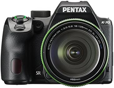 Pentax K-70 Weather-Sealed DSLR Camera with 18-135mm Lens (Black)