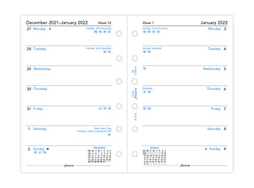 Filofax Pocket Week per pagina Engels 2022 Dagboek - Image 3