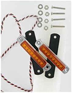 Signal Dynamics Back Off Universal LED Light Bar - 3 1/4in - Chrome Base - Amber Lens 2041