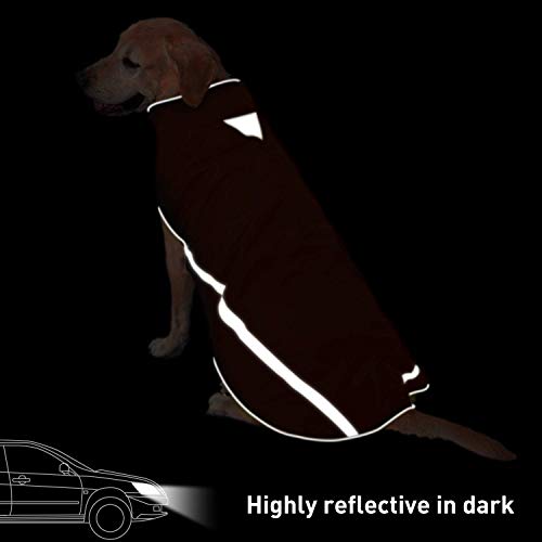 Dog Winter Jacket - Cozy Reflective Waterproof Dog Winter Coat Windproof Warm Winter Dog Jacket Comfortable Dog Apparel For Cold Weather Unique Stylish For Large Dogs Walking Hiking Travel Orange 4Xl #TOP3
