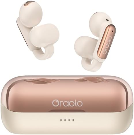 Oraolo Bluetooth Earbuds - Comfortable Clip On Wireless Earbuds w...