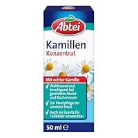 Abtei Kamillen Konzentrat - mit echter Kamille - vielseitig anwendbar - für Haut-, Haar- und Mundpflege, für Umschläge oder als Badezusatz - vegan - 1 x 50 ml