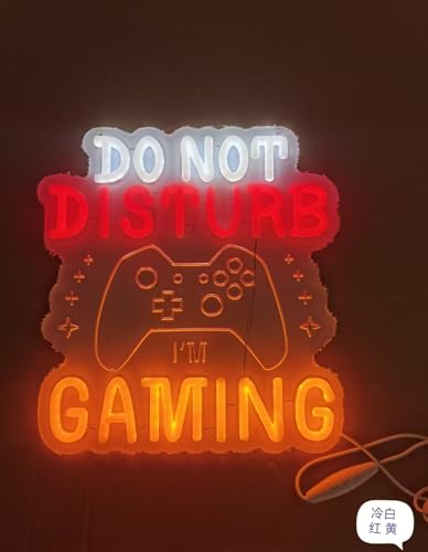 Image of Do not disturb Game Room Display LED Neon Sign Gamer At Work Sign Gamer Gifts For Teen Room Decor
