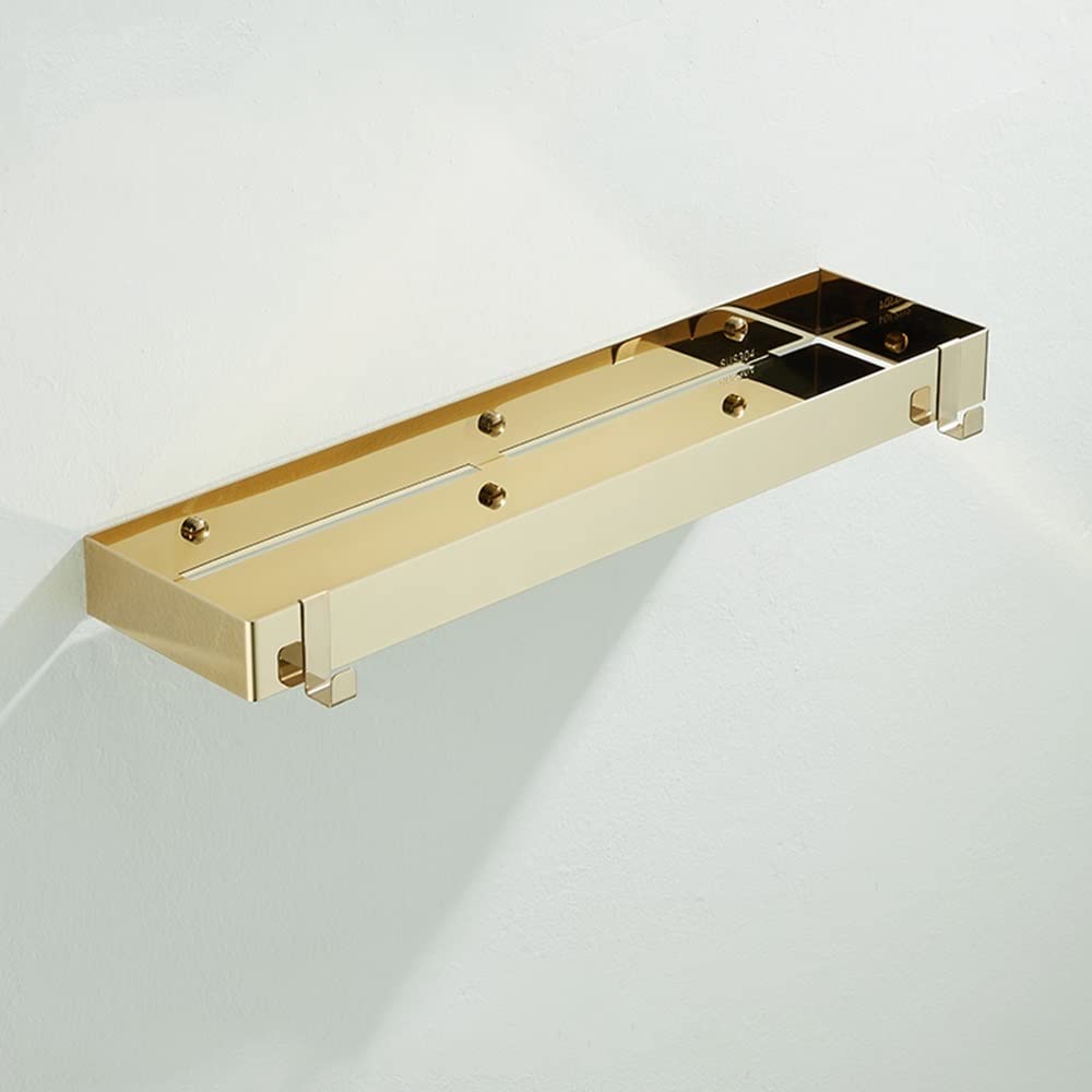 Estante de baño duradero de pared con ganchos organizador de 50cm